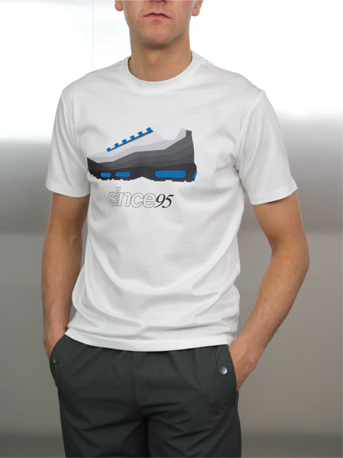 Since 95 Tee single Blue, White